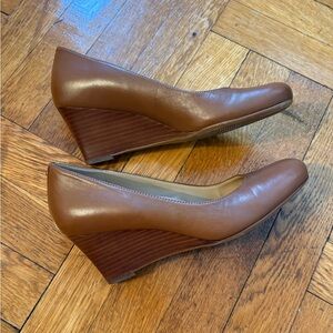 Naturalizer Emily Tan Leather Wedge 7